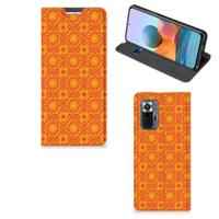 Xiaomi Redmi Note 10 Pro | Hoesje met Magneet | Batik Oranje