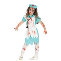 Halloween verkleedkleding pak zombie verpleegster/zuster kostuum - meisjes - 3 delig