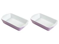 LIVARNO home Ovenschalen (2 kleine, lavendel)