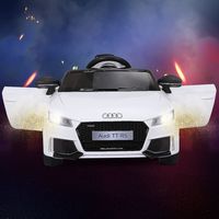 12V Kinderauto met 2 Motoren en MP3 en Muziek 104 x 63,5 x 45,5 cm Wit