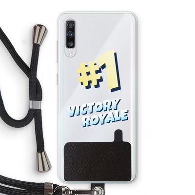 Victory Royale: Samsung Galaxy A70 Transparant Hoesje met koord