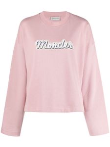 Moncler t-shirt à logo imprimé - Rose