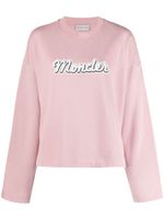 Moncler t-shirt à logo imprimé - Rose - thumbnail