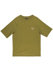 A.P.C. t-shirt Willy à logo brodé - Vert