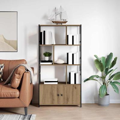 Boekenkast artisanaal eikenkleurig 80 x 30 x 155,5 cm