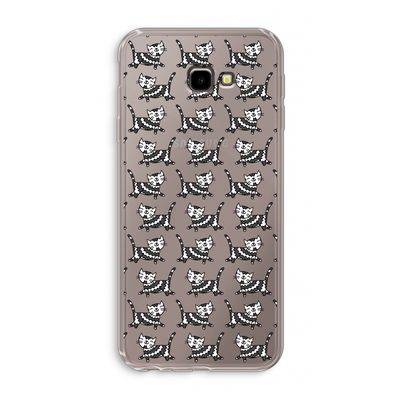 Zwarte poes: Samsung Galaxy J4 Plus Transparant Hoesje