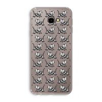 Zwarte poes: Samsung Galaxy J4 Plus Transparant Hoesje