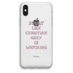 Christian Grey: iPhone XS Max Transparant Hoesje