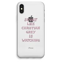 Christian Grey: iPhone XS Max Transparant Hoesje