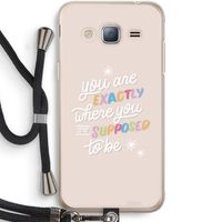 Right Place: Samsung Galaxy J3 (2016) Transparant Hoesje met koord