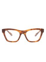 Giorgio Armani lunettes de vue à monture rectangulaire - Marron