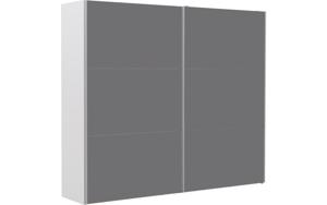 Goossens Kledingkast Easy Storage Sdk, 253 cm breed, 220 cm hoog, 2x 3 paneel glas schuifdeuren