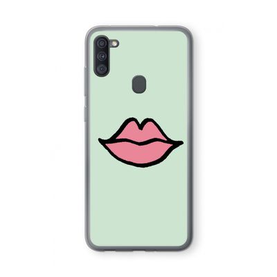 Kusje: Samsung Galaxy A11 Transparant Hoesje