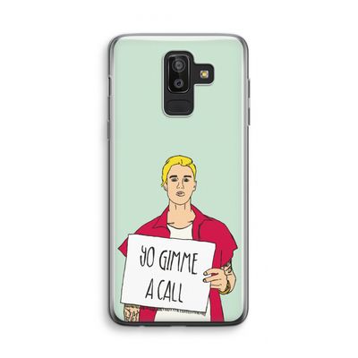 Gimme a call: Samsung Galaxy J8 (2018) Transparant Hoesje