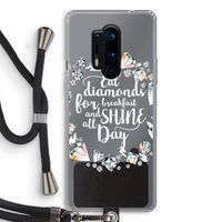 Diamonds: OnePlus 8 Pro Transparant Hoesje met koord