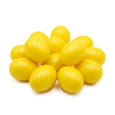 Hobby knutsel eieren - 100x - 4,5 cm - geel - kunststof - decoratie paaseieren Hobby knutsel eieren - 100x - 4,5 cm - geel - kunststof - decoratie paaseieren