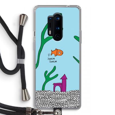 Aquarium: OnePlus 8 Pro Transparant Hoesje met koord