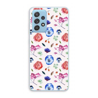 Bloemetjes: Samsung Galaxy A73 Transparant Hoesje