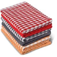 Set van 6 theedoeken - HOME LINGE PASSION - 100% Katoen - 45 x 60 cm - Multicolor