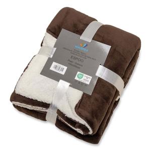 Espoo bruin met sherpa150x200cm
