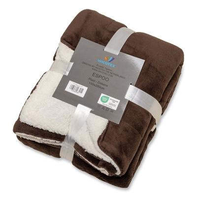Espoo bruin met sherpa150x200cm