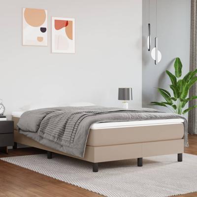 Boxspringframe kunstleer cappuccino 120x200 cm