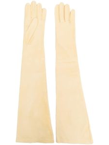 Jil Sander gants à coupe longue - Jaune
