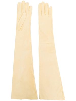 Jil Sander gants à coupe longue - Jaune