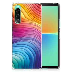 TPU Hoesje voor Sony Xperia 10 V Regenboog