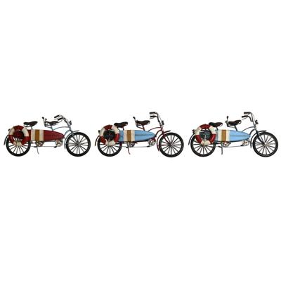 Decoratieve figuren Home ESPRIT Blauw Rood Marineblauw 31 x 10 x 15 cm (3 Stuks)
