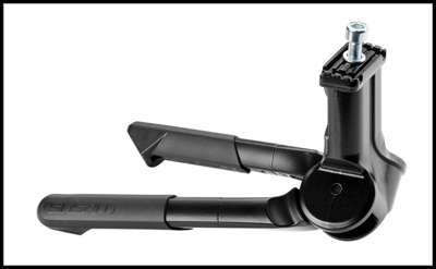 Ursus tweebeenstandaard "jumbo evo mini" doub.leg kickstand jumbo evo mini black