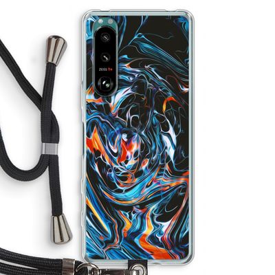 Black Unicorn: Sony Xperia 5 III Transparant Hoesje met koord