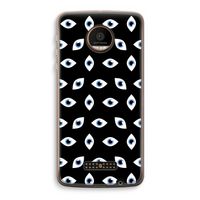 Eyes pattern: Motorola Moto Z Force Transparant Hoesje