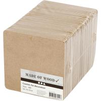 Creativ Company Onderzetters mdf 10x10cm, 50st.