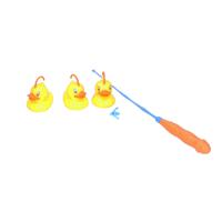 Hengelspel/eendjes vangen - oranje/blauw - kermis spel - voor kinderen - bad eendjes - bad speelgoed   -