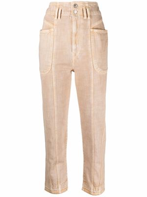 MARANT ÉTOILE jean court à taille haute - Tons neutres