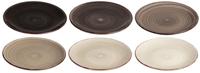 Cookinglife Ontbijtborden / Dessertborden Delice Grijs ø 19 cm - 6 stuks