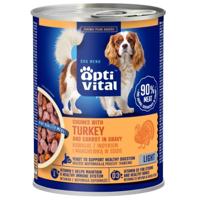 OPTIVITAL Chunks with turkey and carrots in gravy - natvoer voor honden - 415g