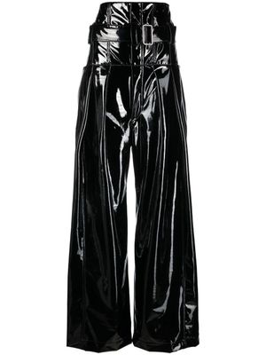 Philosophy Di Lorenzo Serafini pantalon ample à effet de brillance - Noir