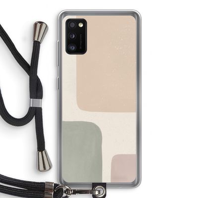 Geo #7: Samsung Galaxy A41 Transparant Hoesje met koord