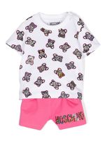 Moschino Kids ensemble haut-short à motif Teddy Bear - Blanc - thumbnail