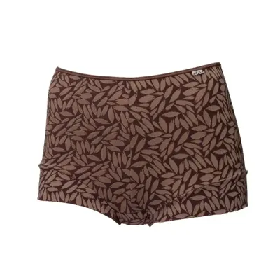 Avet dames boxershort microfiber - Jacquard - S - Bruin | Dames slip - Onderbroek - Ondergoed - Onderbroek - Ondergoed - S - Onderbroek - Ondergoed