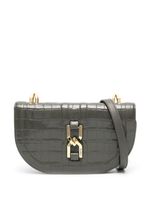 Lancel sac à bandoulière à effet peau de crocodile - Gris