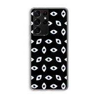 Eyes pattern: Samsung Galaxy S21 Ultra Transparant Hoesje
