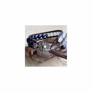 Edelsteen Armband Lapis Lazuli/ Opaliet Wikkelarmband