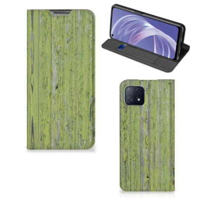 OPPO A73 5G Book | Wallet Case | Green Wood