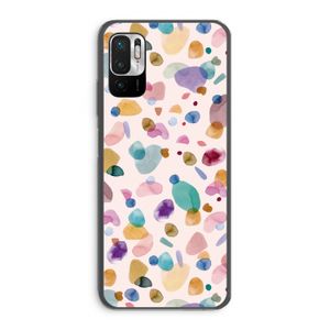 Terrazzo Memphis Pink: Xiaomi Redmi Note 10 5G Transparant Hoesje
