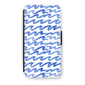 Blauwe golven: iPhone SE 2020 Flip Hoesje