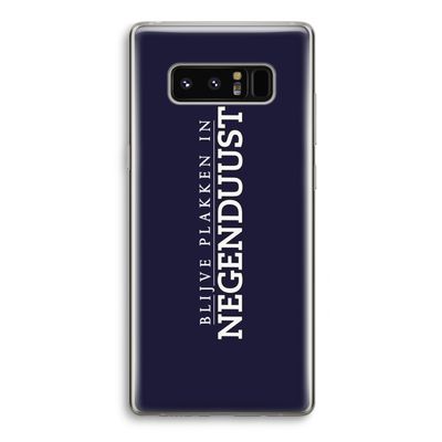 Blijve plakken in Negenduust: Samsung Galaxy Note 8 Transparant Hoesje