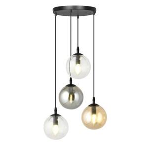 NADUVI Collection Glazen hanglamp eetkamer Cosmo rond 4-lichts